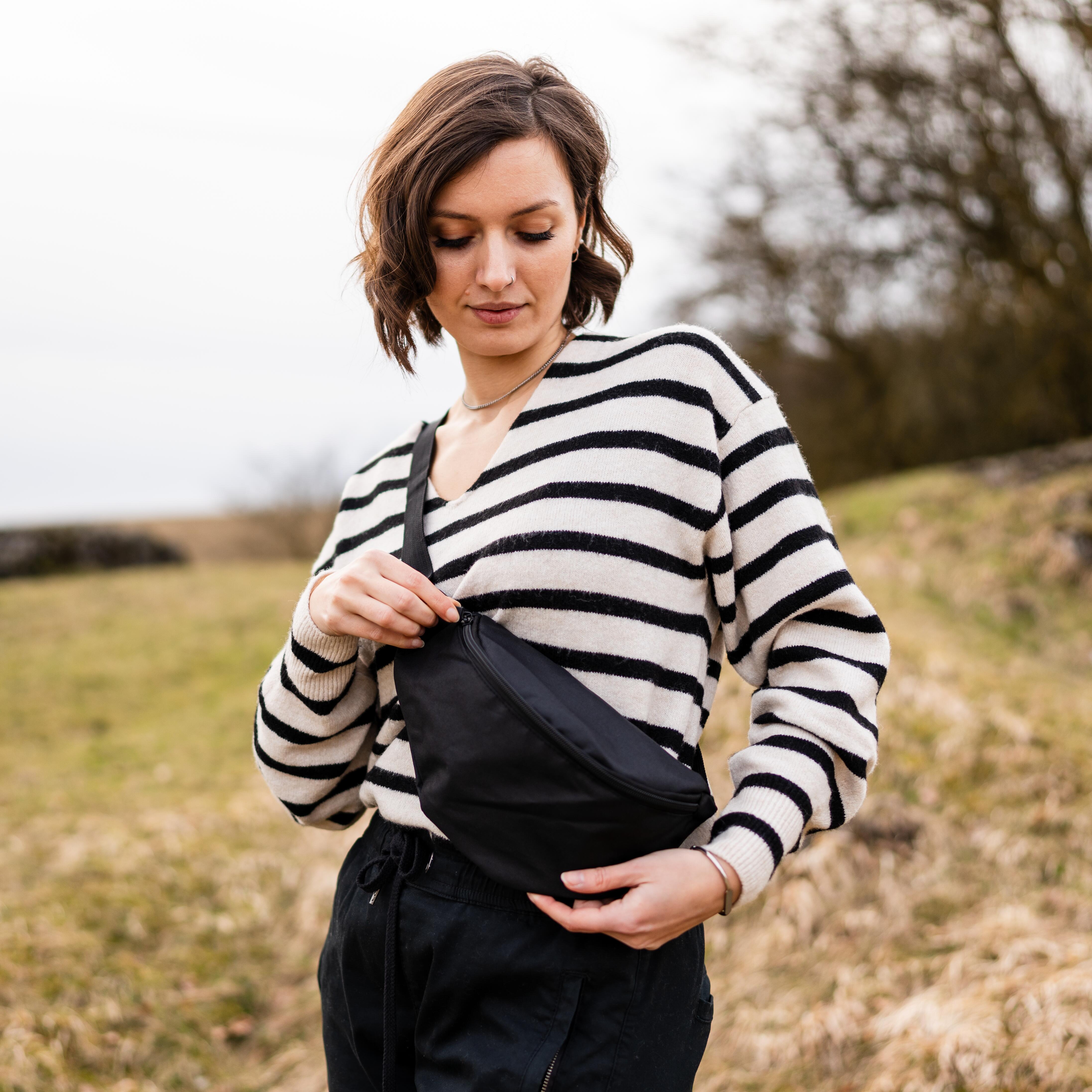 Everest Bauchtasche Textur - 2L Fassungsvermögen Praktische Hüfttasche